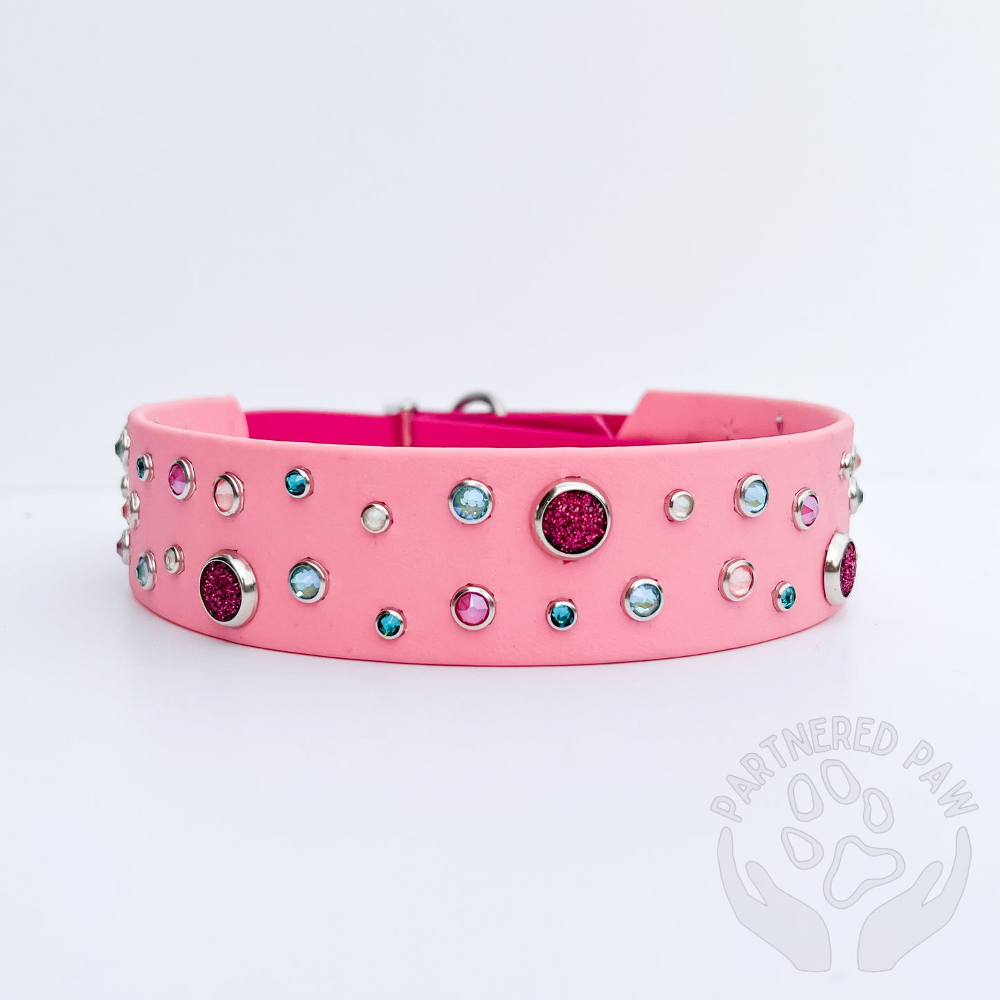 19-22" Pink Scatter Collar Ready to Ship