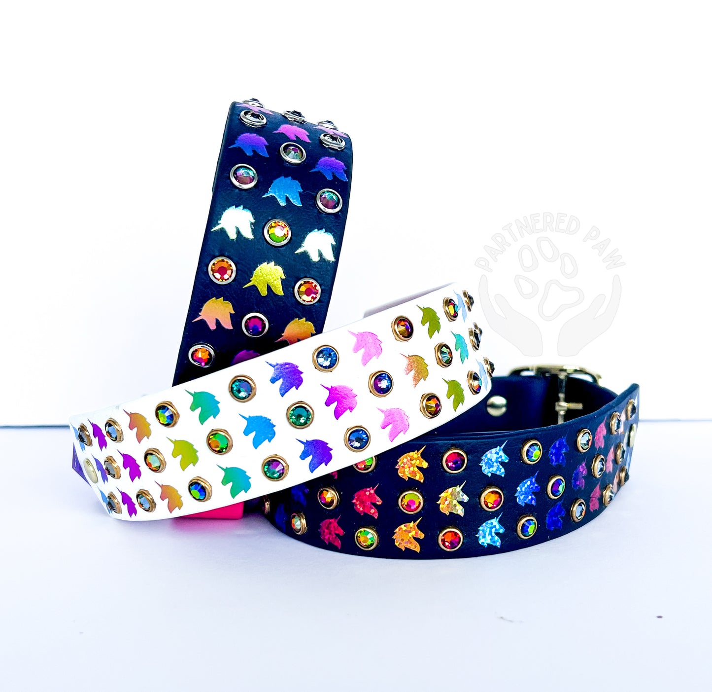 Unicorn Magic Board Wide Biothane Collar