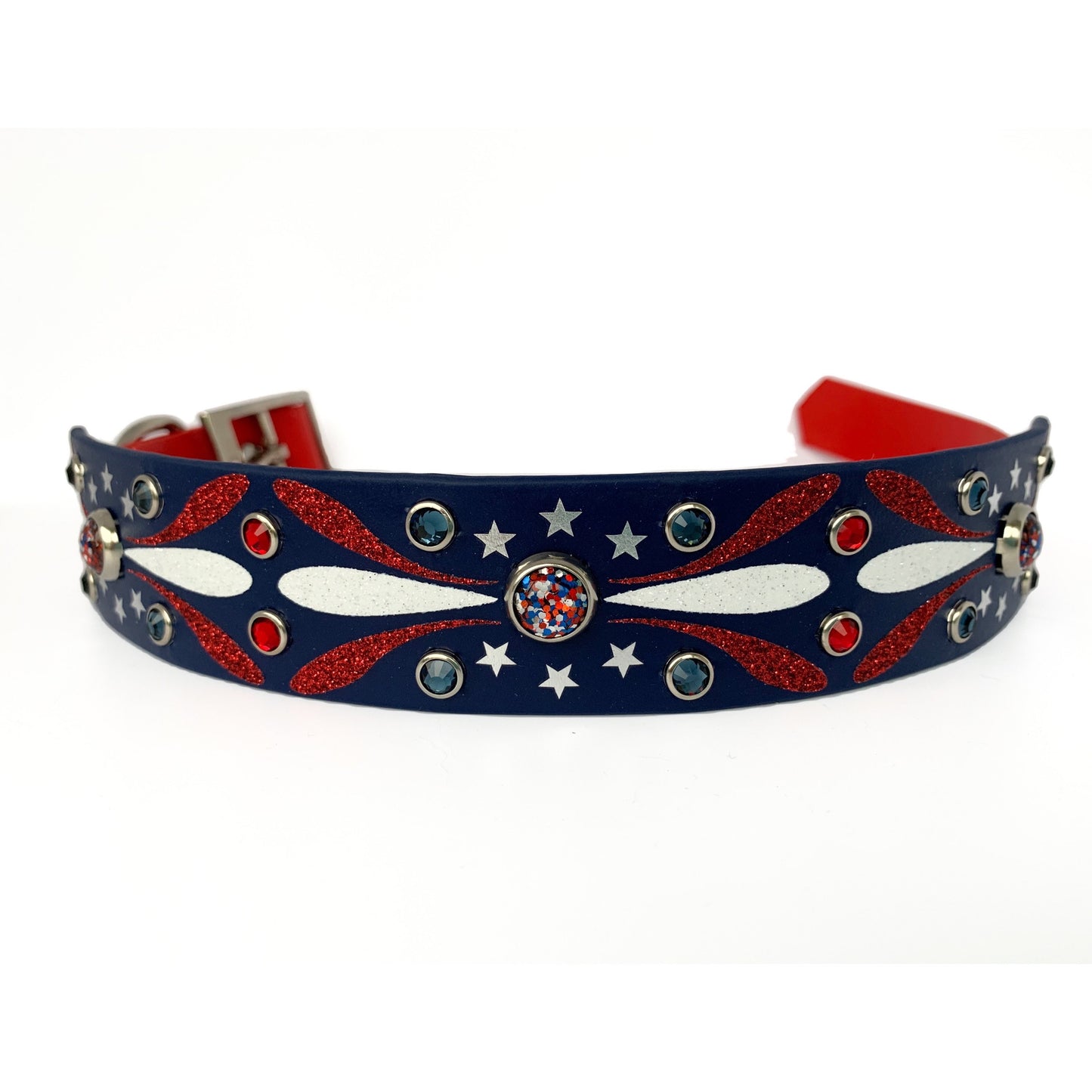 Stars and Stripes Wide Dog Collar
