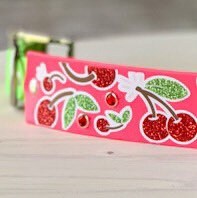 Cherry Bomb Wide Dog Collar