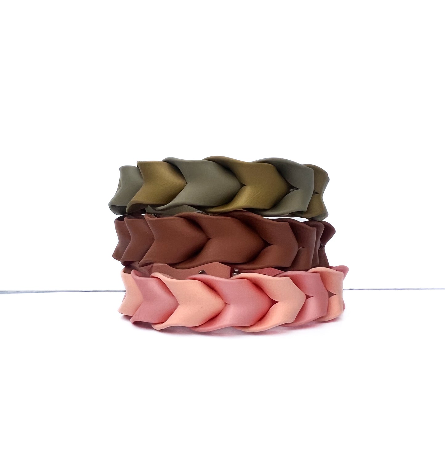 Braided Biothane Collar, 1” wide, choose your colors.