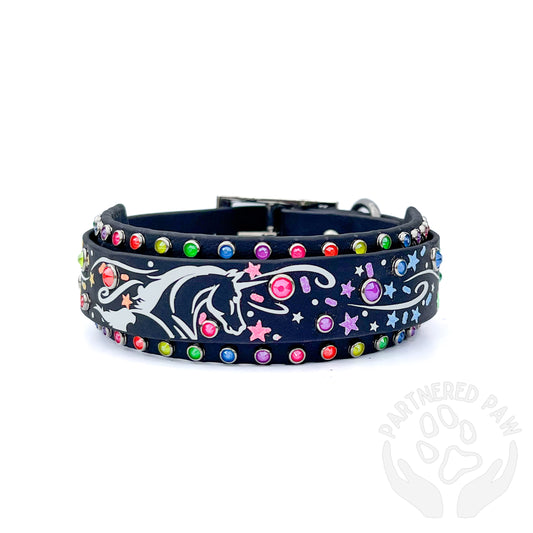 12-14" Electric Unicorn Collar Ready to Ship