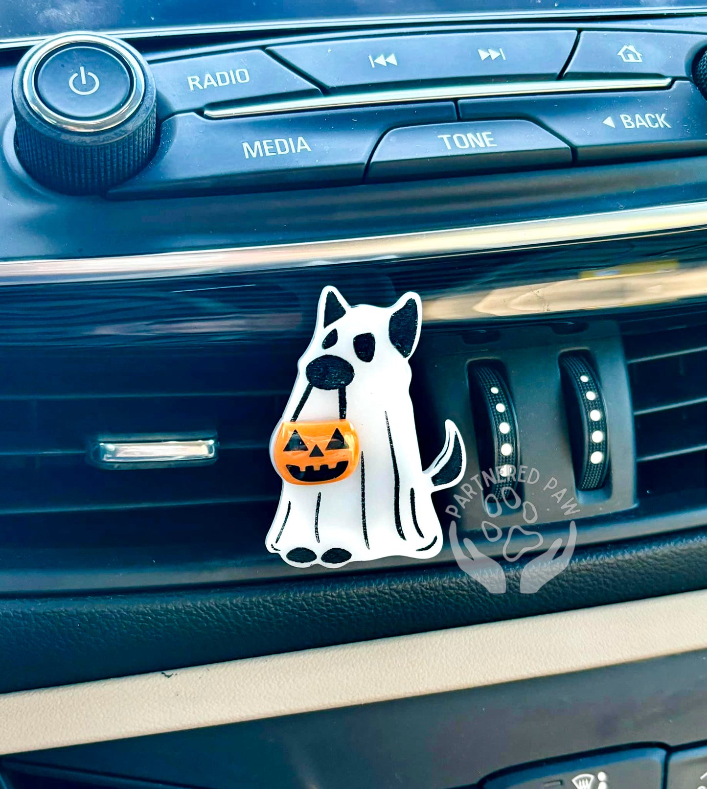 Air Freshener Vent Clip Ghost Dog