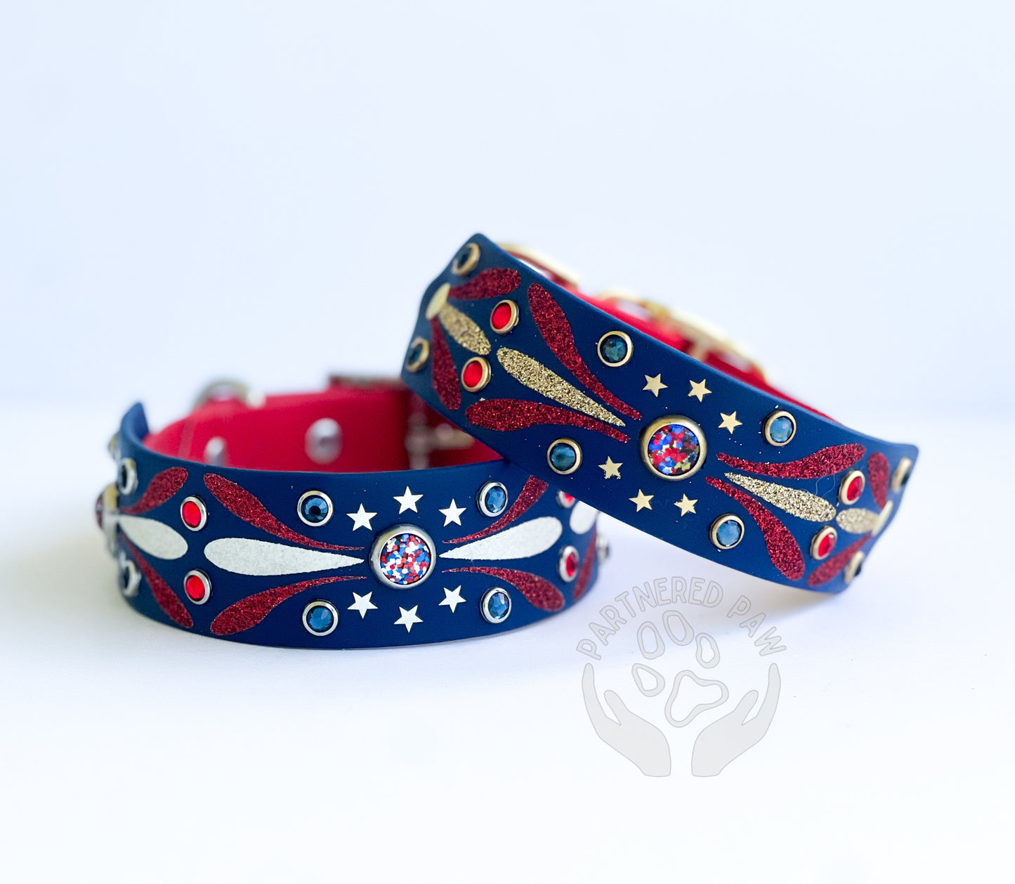 Stars and Stripes Wide Dog Collar