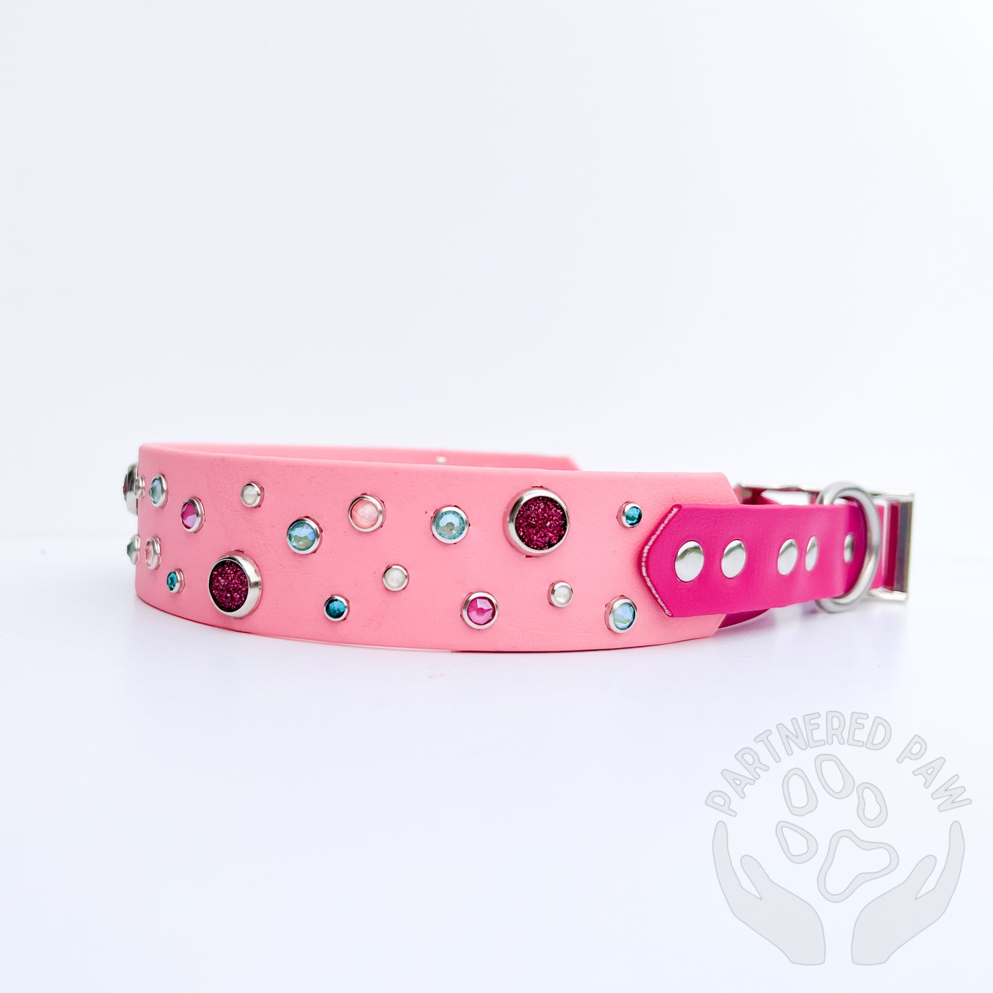 19-22" Pink Scatter Collar Ready to Ship