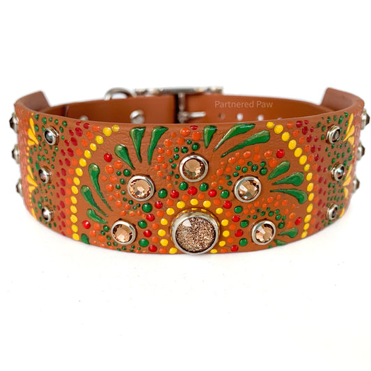 13.5"-16.5" Tapestry Pattern Collar Ready to Ship