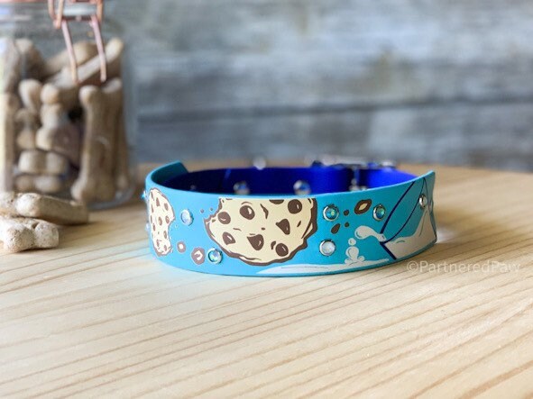 Cookies and Milk 1.5" Wide Biothane Dog Collar