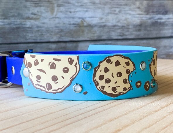 Cookies and Milk 1.5" Wide Biothane Dog Collar