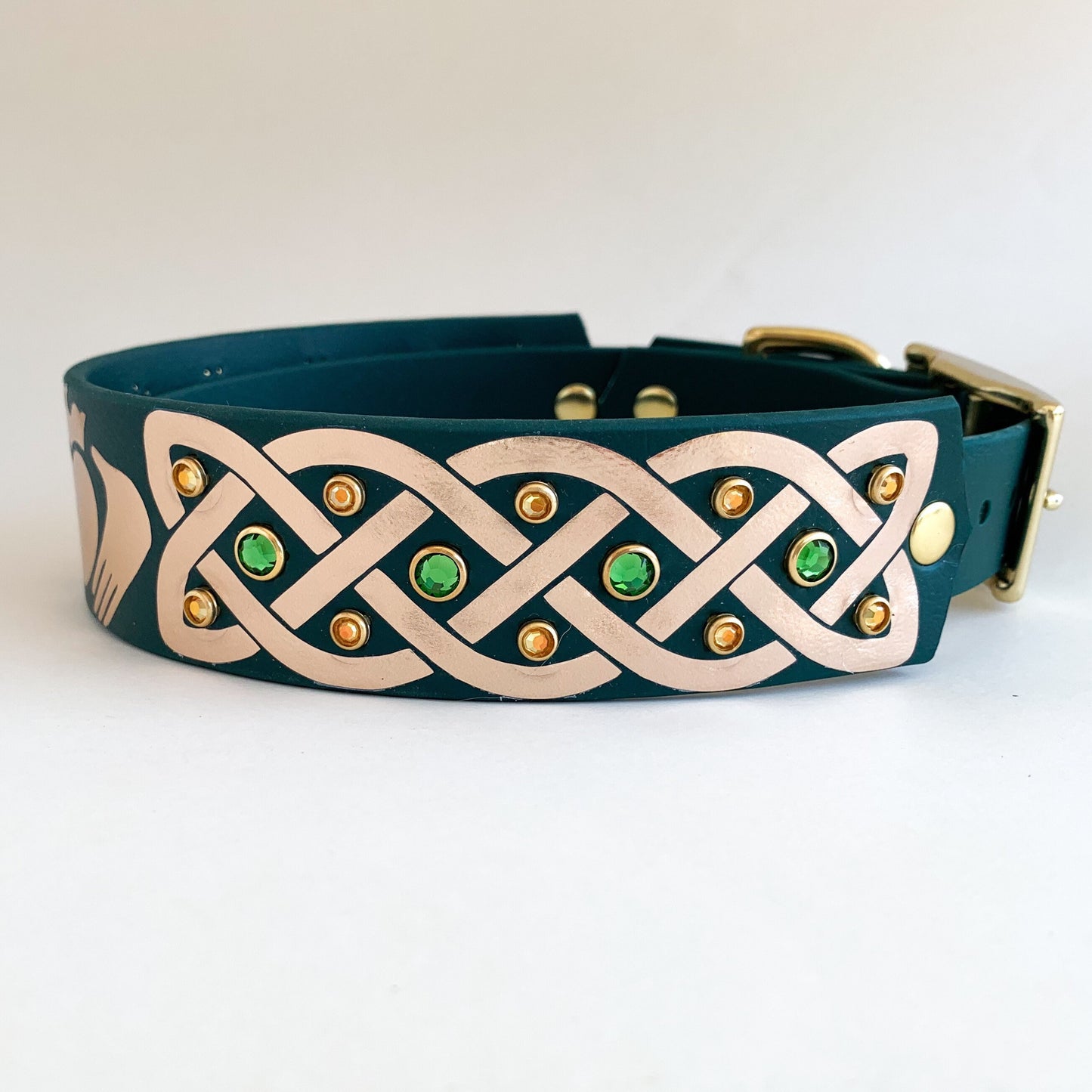 Irish Claddagh 1.5" Dog Collar