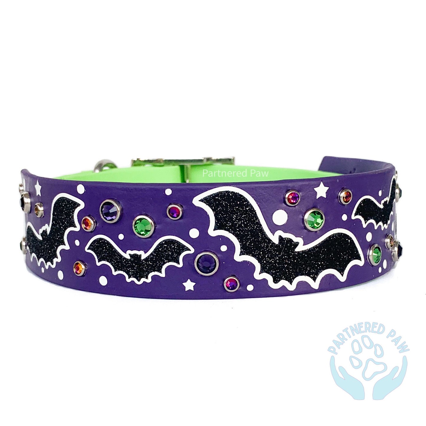 Freakin' Bats (Glow in the Dark) 1.5" Wide Dog Collar