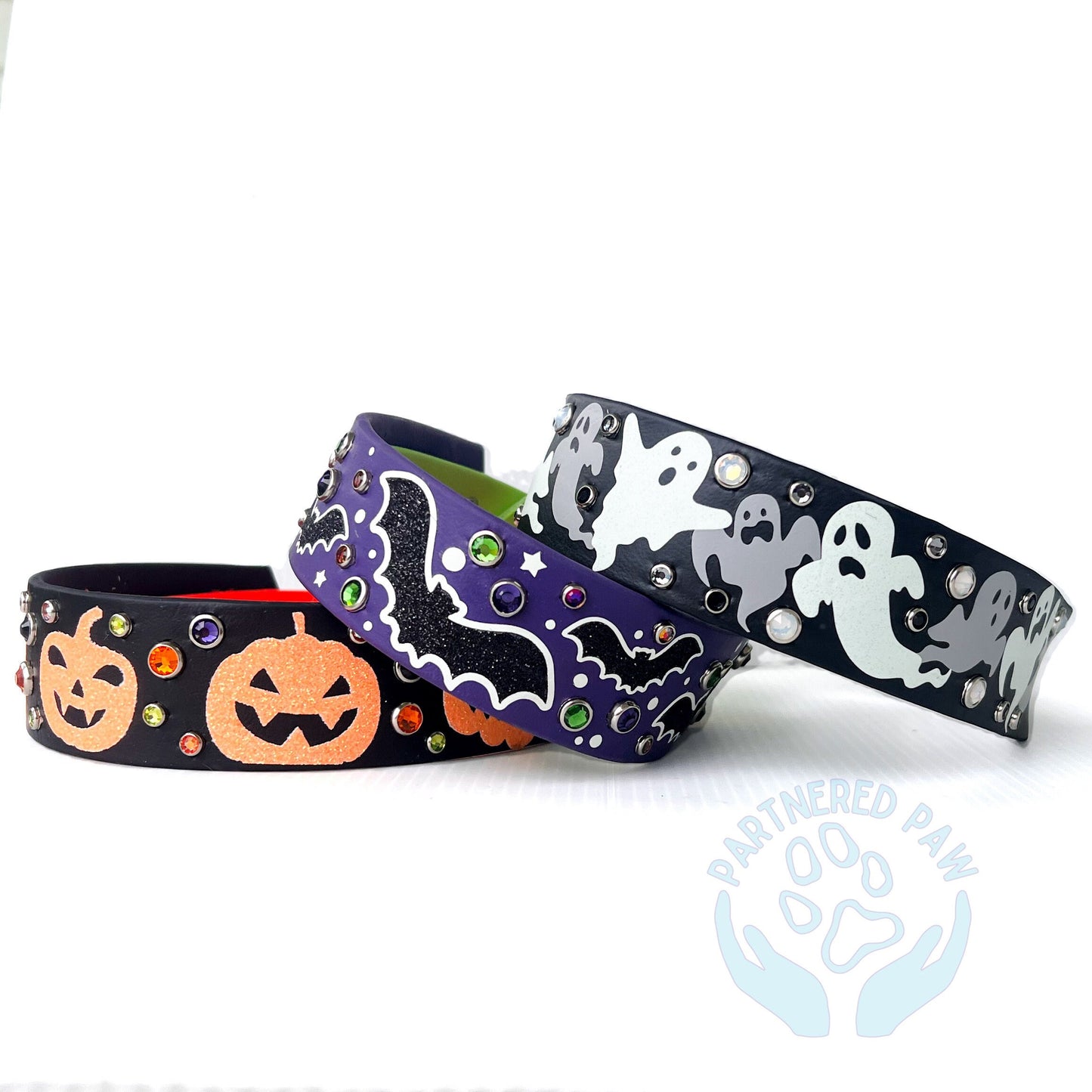 Freakin' Bats (Glow in the Dark) 1.5" Wide Dog Collar