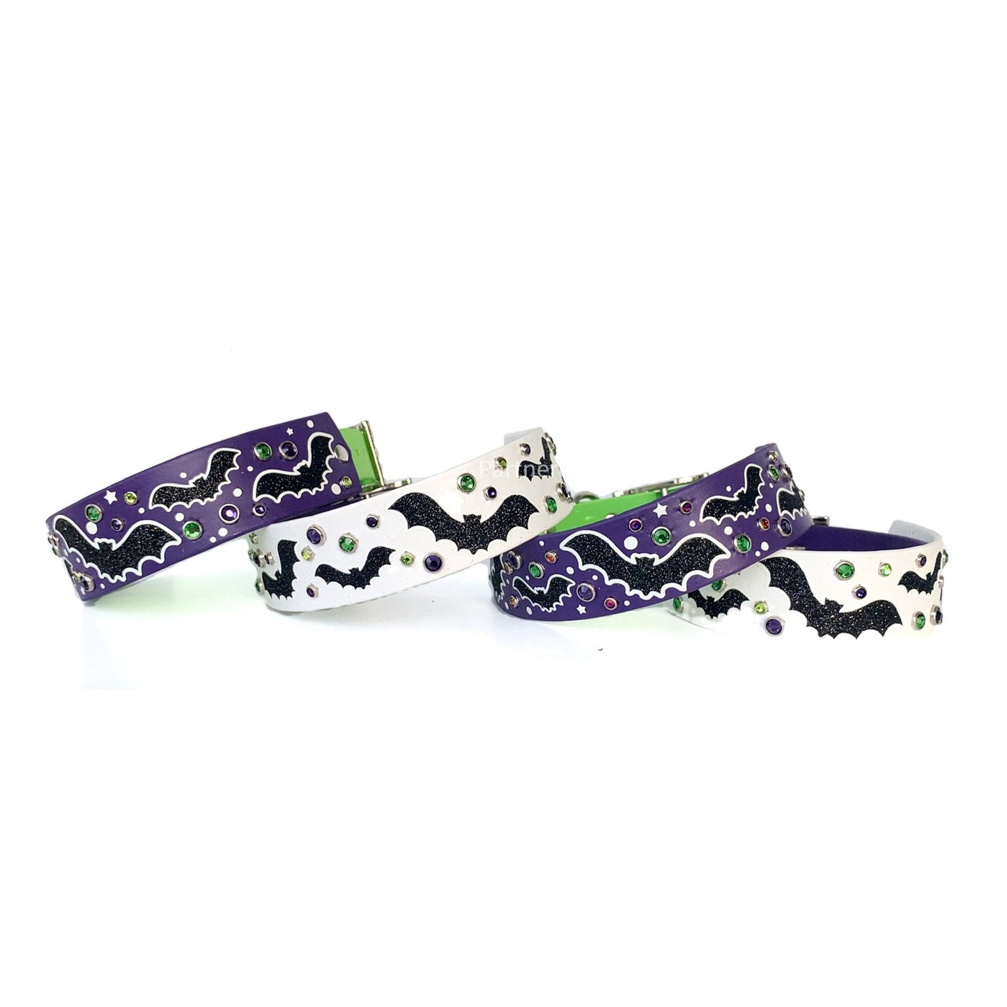 Freakin' Bats (Glow in the Dark) 1.5" Wide Dog Collar